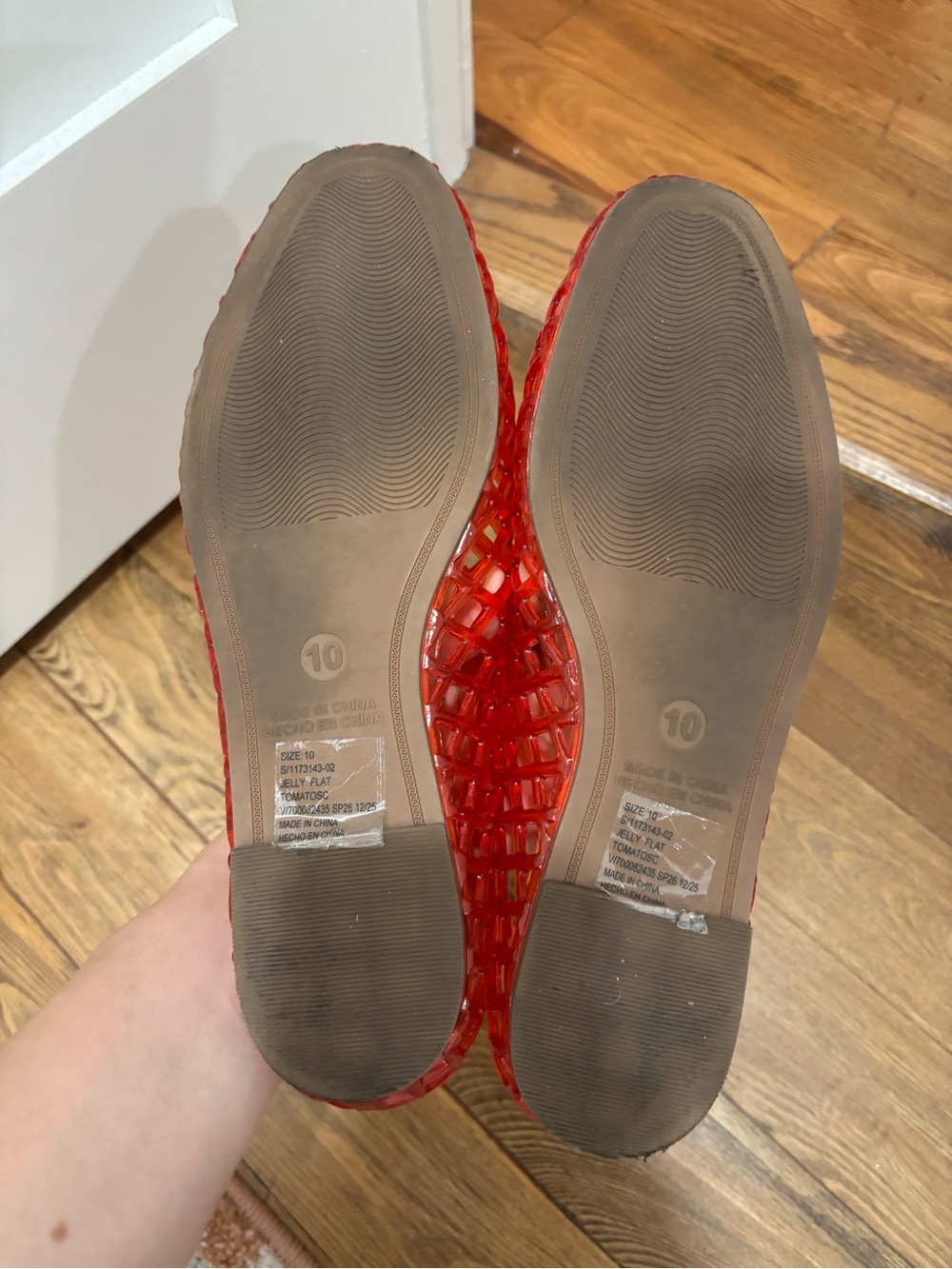 GAP Red Women's Jelly Flats - - Picture 2 of 2
